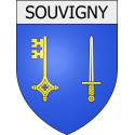 Pegatinas escudo de armas de Viviers adhesivo de la etiqueta engomada