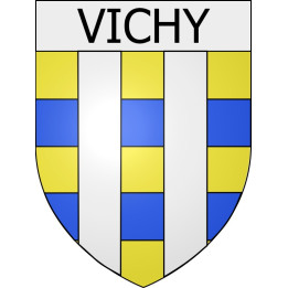 Pegatinas escudo de armas de Viviers adhesivo de la etiqueta engomada