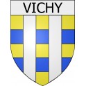 Pegatinas escudo de armas de Vichy adhesivo de la etiqueta engomada