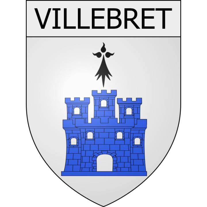 Pegatinas escudo de armas de Viviers adhesivo de la etiqueta engomada