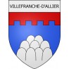 villefranche-d-allier 03 ville Stickers blason autocollant adhésif