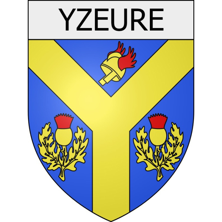 Pegatinas escudo de armas de Viviers adhesivo de la etiqueta engomada