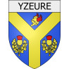 Pegatinas escudo de armas de Viviers adhesivo de la etiqueta engomada