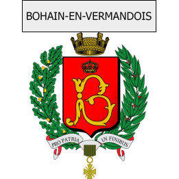 Pegatinas escudo de armas de Viviers adhesivo de la etiqueta engomada