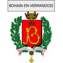 bohain-en-vermandois 03 ville Stickers blason autocollant adhésif