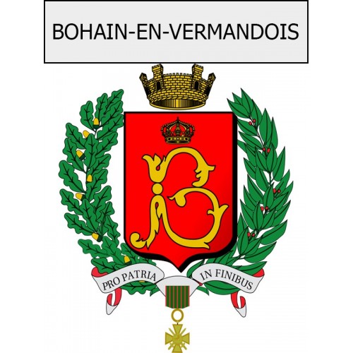 Pegatinas escudo de armas de Viviers adhesivo de la etiqueta engomada