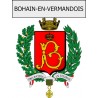 bohain-en-vermandois 03 ville Stickers blason autocollant adhésif