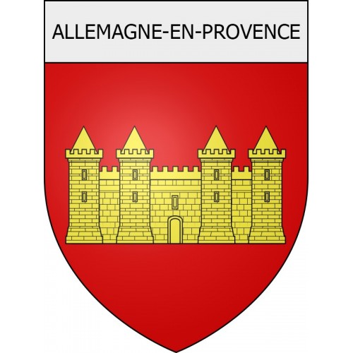 Pegatinas escudo de armas de Blausasc adhesivo de la etiqueta engomada