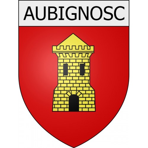 aubignosc 04 ville Stickers blason autocollant adhésif