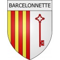 Pegatinas escudo de armas de Barcelonnette adhesivo de la etiqueta engomada