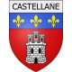 Pegatinas escudo de armas de Castellane adhesivo de la etiqueta engomada