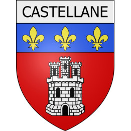 castellane 04 ville Stickers blason autocollant adhésif