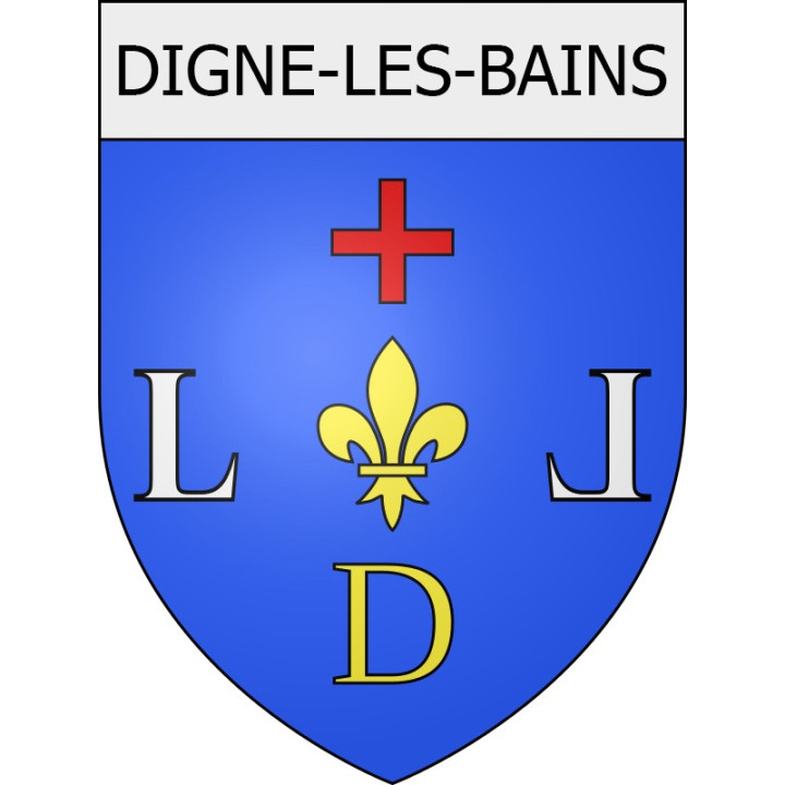 digne-les-bains 04 ville Stickers blason autocollant adhésif