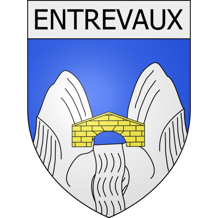 Pegatinas escudo de armas de Blausasc adhesivo de la etiqueta engomada
