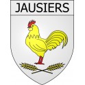 Pegatinas escudo de armas de Blausasc adhesivo de la etiqueta engomada