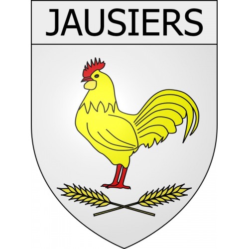 jausiers 04 ville Stickers blason autocollant adhésif