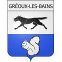 gréoux-les-bains 04 ville Stickers blason autocollant adhésif