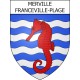 Merville-Franceville-Plage Sticker wappen, gelsenkirchen, augsburg, klebender aufkleber