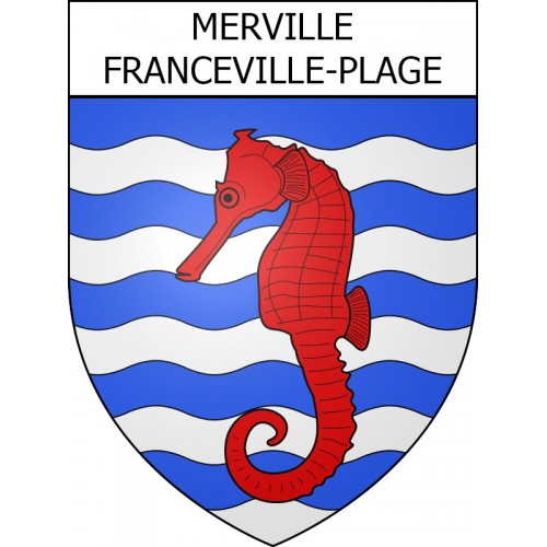 Adesivi stemma Merville-Franceville-Plage adesivo