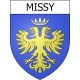 Pegatinas escudo de armas de Missy adhesivo de la etiqueta engomada