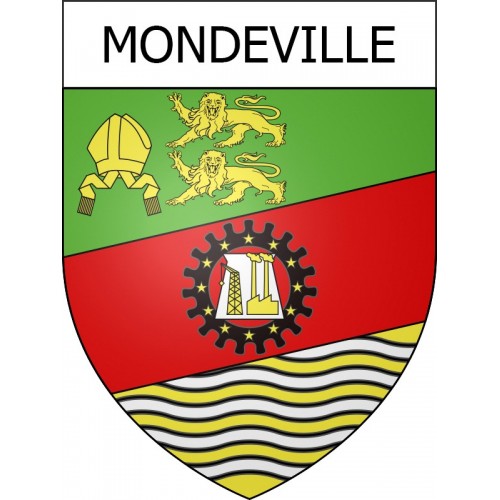 Mondeville Sticker wappen, gelsenkirchen, augsburg, klebender aufkleber