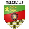 Mondeville 14 ville Stickers blason autocollant adhésif