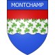 Stickers coat of arms Montchamp adhesive sticker