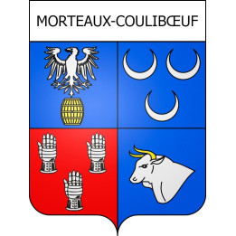 Morteaux-Coulibœuf 14 ville Stickers blason autocollant adhésif