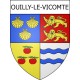 Ouilly-le-Vicomte 14 ville Stickers blason autocollant adhésif