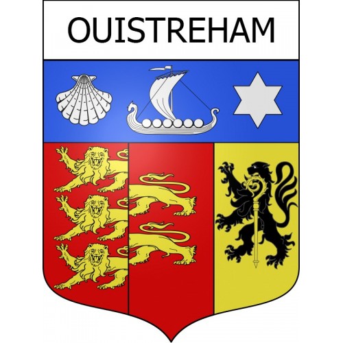 Adesivi stemma Ouistreham adesivo