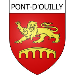 Stickers coat of arms Pont-d'Ouilly adhesive sticker