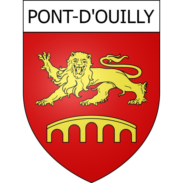 Pont-d'Ouilly Sticker wappen, gelsenkirchen, augsburg, klebender aufkleber