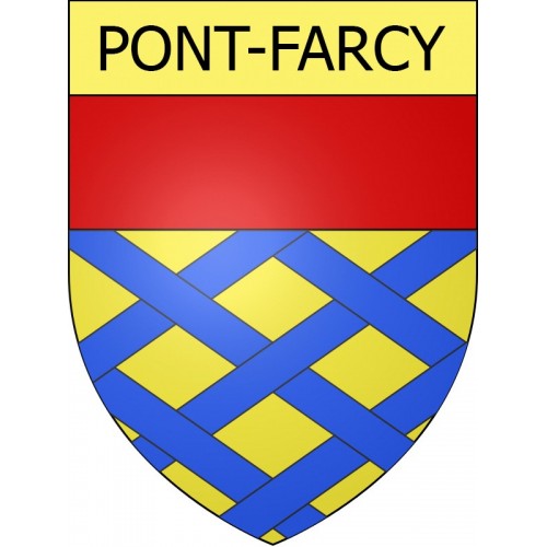 Adesivi stemma Pont-Farcy adesivo