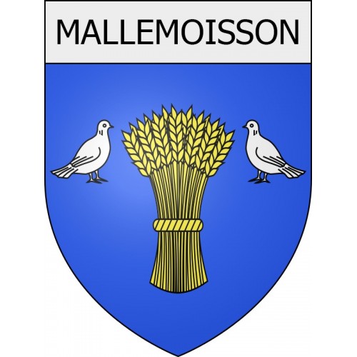 Pegatinas escudo de armas de Blausasc adhesivo de la etiqueta engomada