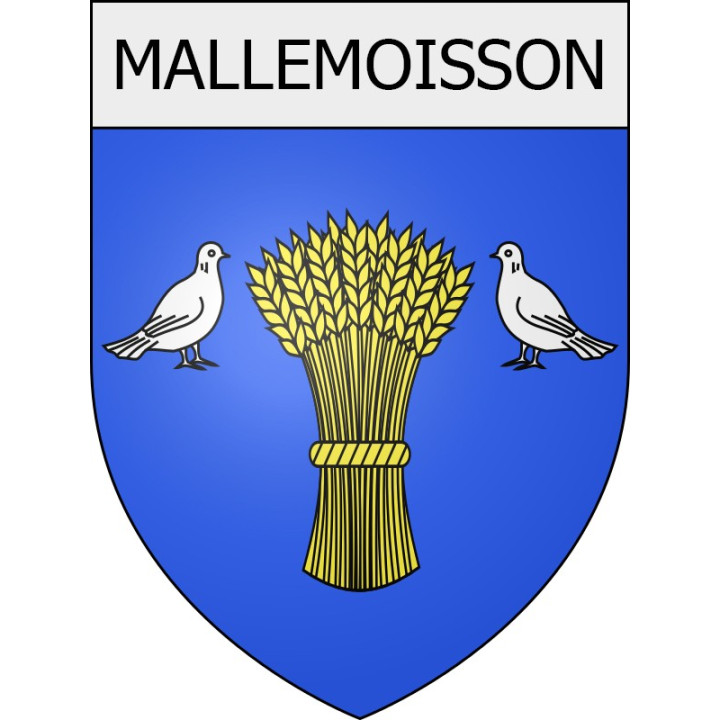 mallemoisson 04 ville Stickers blason autocollant adhésif