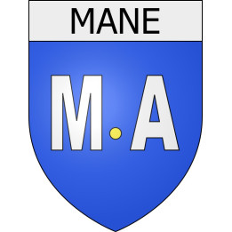 mane 04 ville Stickers blason autocollant adhésif