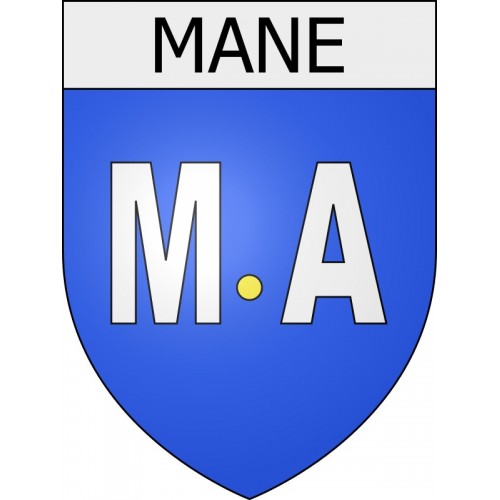 mane 04 ville Stickers blason autocollant adhésif