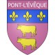 Stickers coat of arms Pont-l'Évêque adhesive sticker