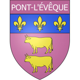 Stickers coat of arms Pont-l'Évêque adhesive sticker