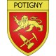 Potigny 14 ville Stickers blason autocollant adhésif