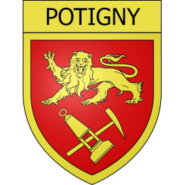 Potigny 14 ville Stickers blason autocollant adhésif