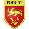 Stickers coat of arms Potigny adhesive sticker