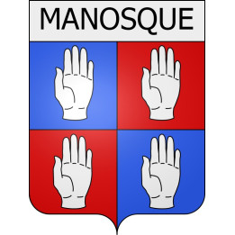 manosque 04 ville Stickers blason autocollant adhésif