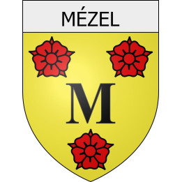 mézel 04 ville Stickers blason autocollant adhésif