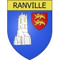 Ranville 14 ville Stickers blason autocollant adhésif