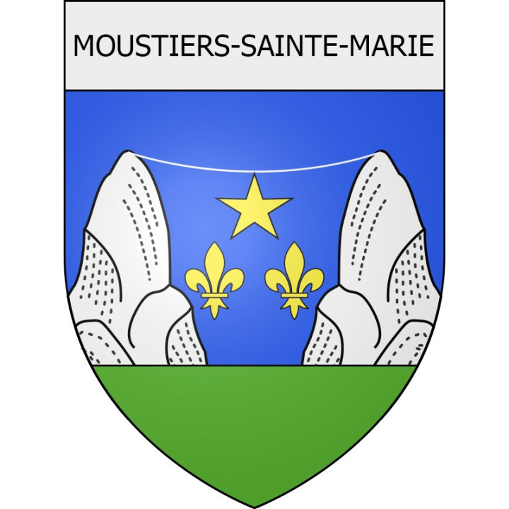 Moustiers-Sainte-Marie 04 ville Stickers blason autocollant adhésif