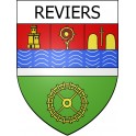 Stickers coat of arms Reviers adhesive sticker