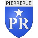 pierrerue 04 ville Stickers blason autocollant adhésif