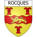 Stickers coat of arms Rocques adhesive sticker