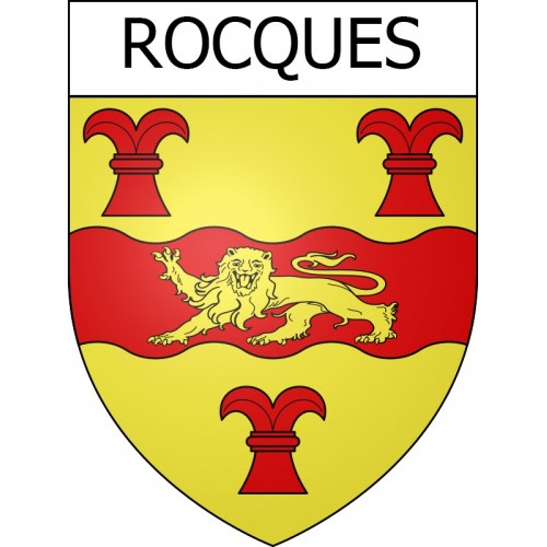 Rocques 14 ville Stickers blason autocollant adhésif